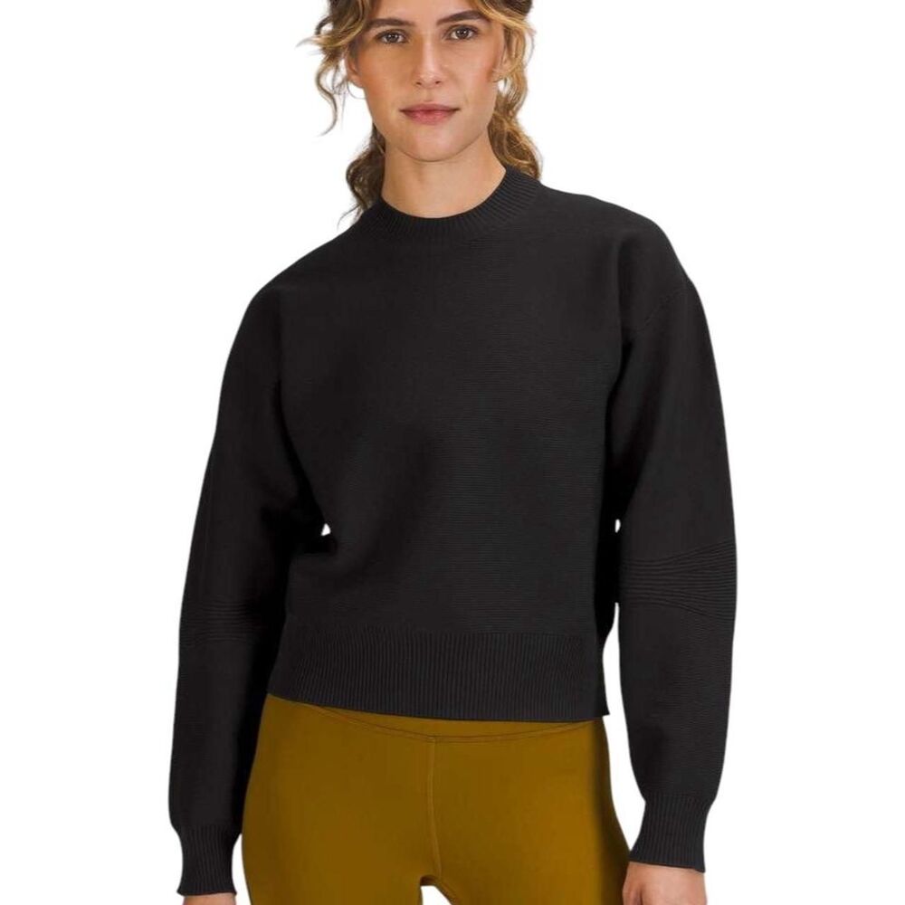 Lululemon All Around Crewneck Sweater in Black